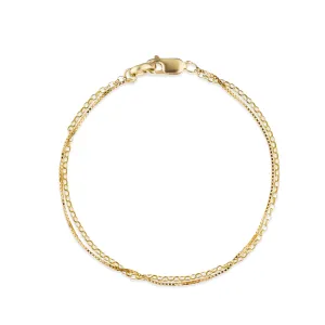 Duo Venetian Bracelet - 9kt Gold