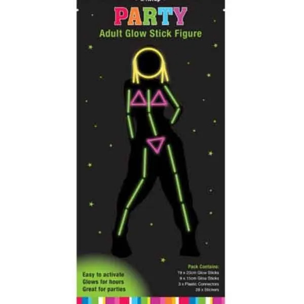 59pcs Glow Stick Figure Women Suit