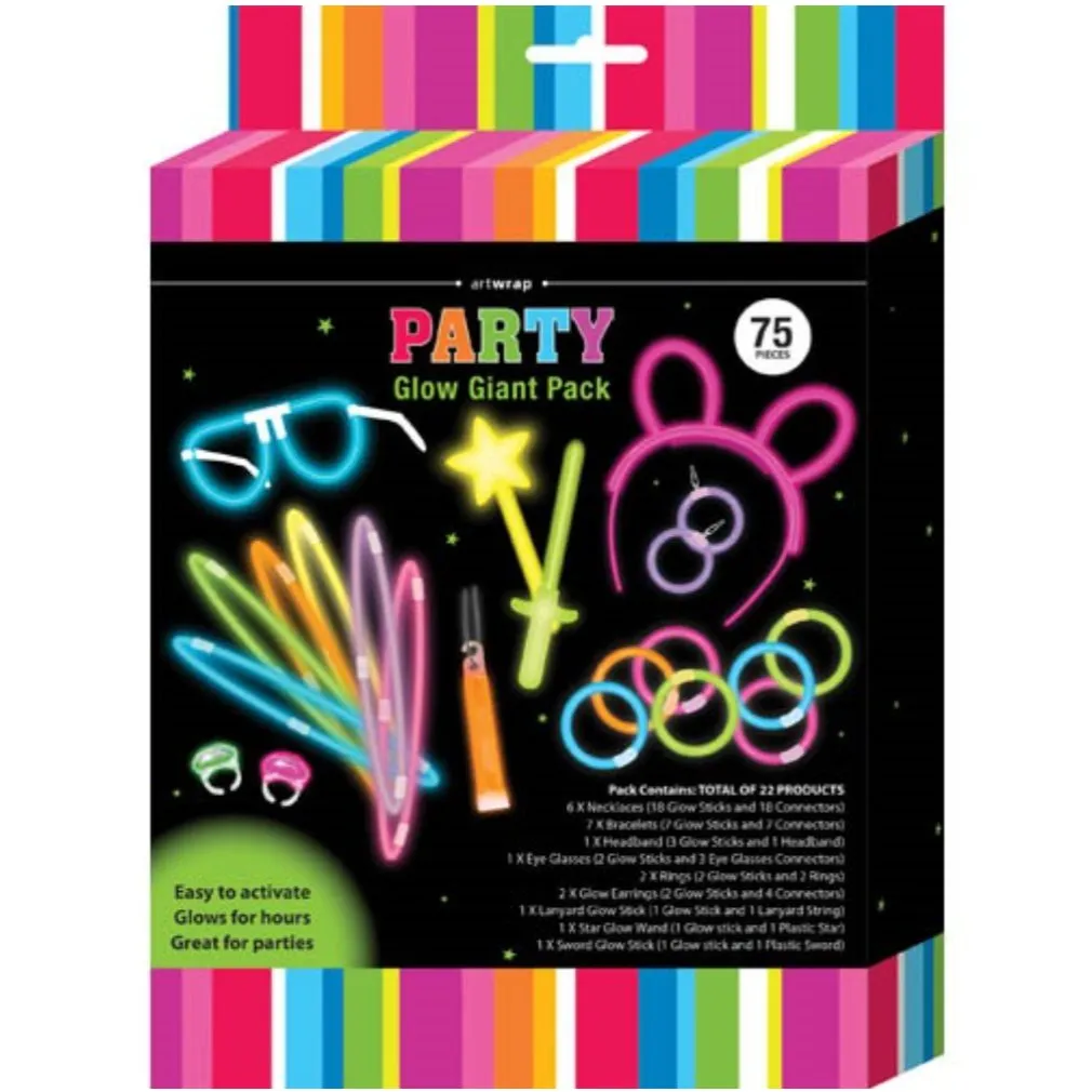 75pcs Party Glow Stick Mega Value Pack