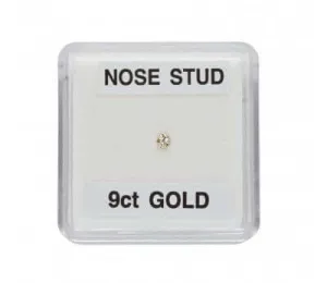 9ct GOLD Claw Set Nose Stud GNS6