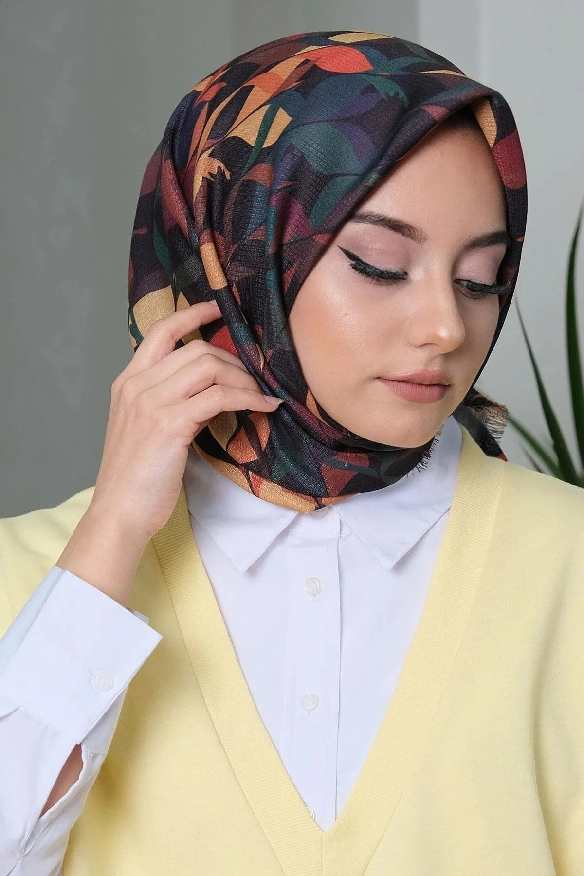 Afvente Patterned Cotton Scarf Hijabs