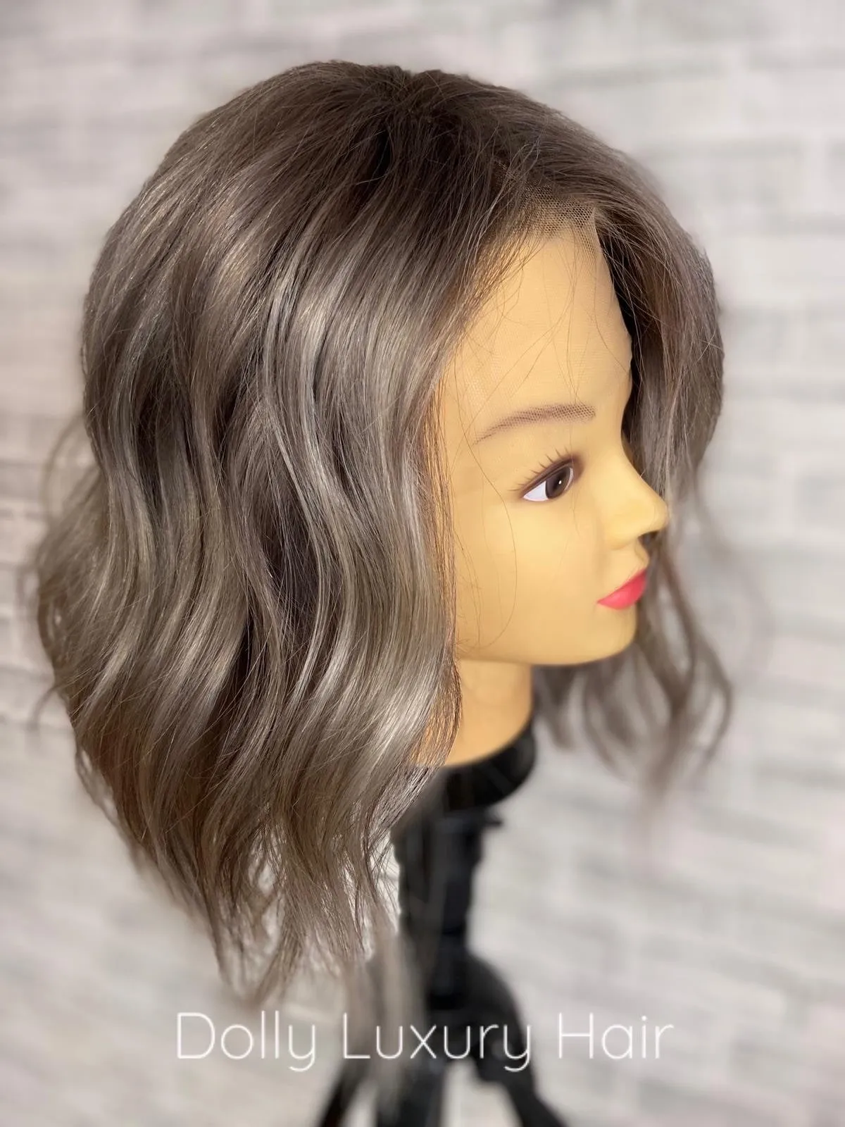 ALASKA | Luxe Cold Grey Balayage 100% Human Hair Swiss 13x4 Lace Front Glueless Wig  Bleached Knots Transparent Lace Full Lace Upgrade Available