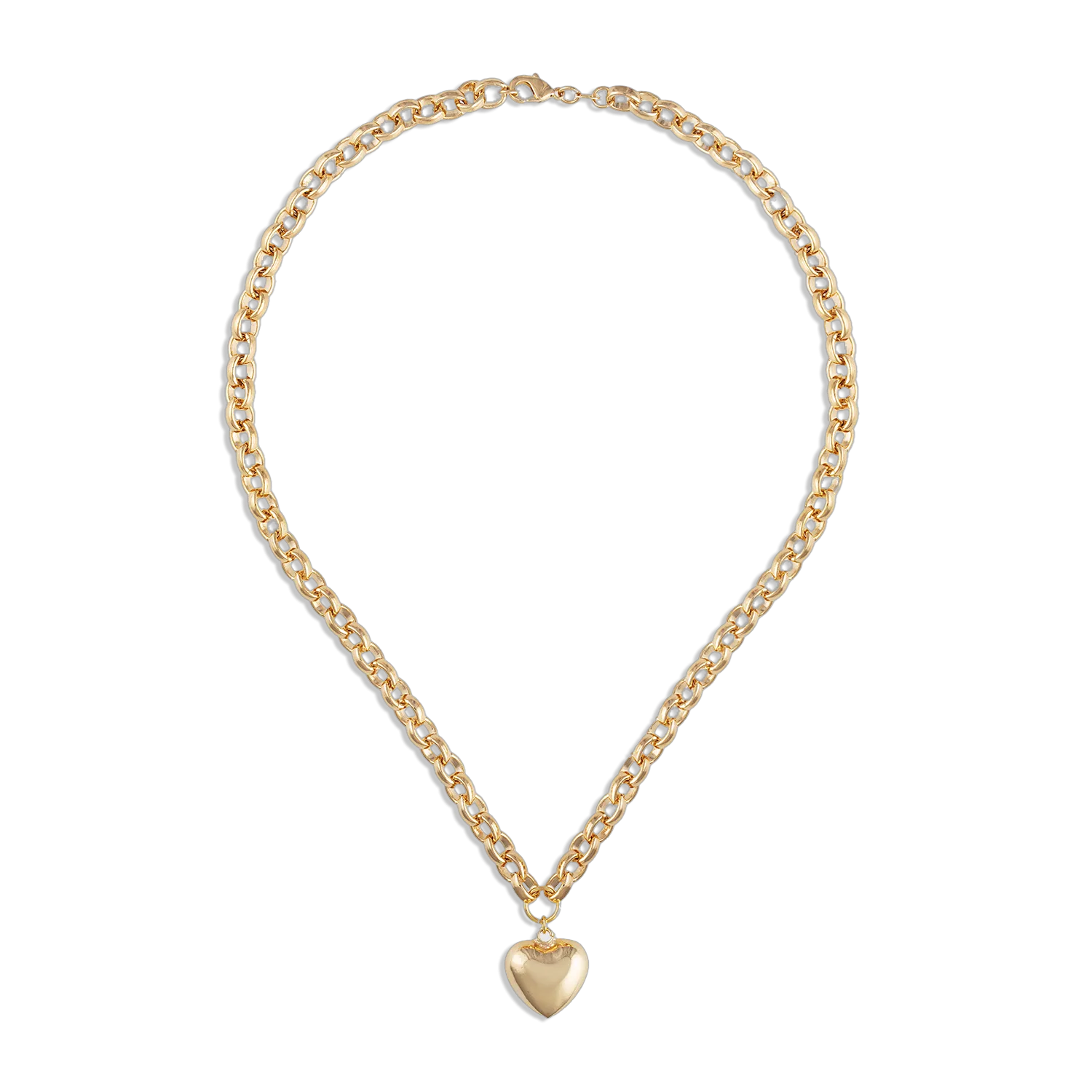 Alexa Leigh-Puff Love Necklace-Gold