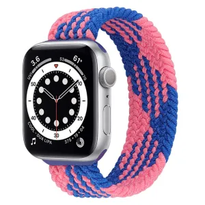 Apple Watch (41mm) elastic watch strap - Blue / Pink Splicing / Size: S