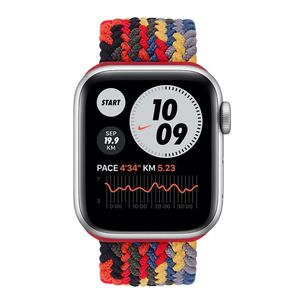 Apple Watch (41mm) elastic watch strap - Colorful Black / Size: M