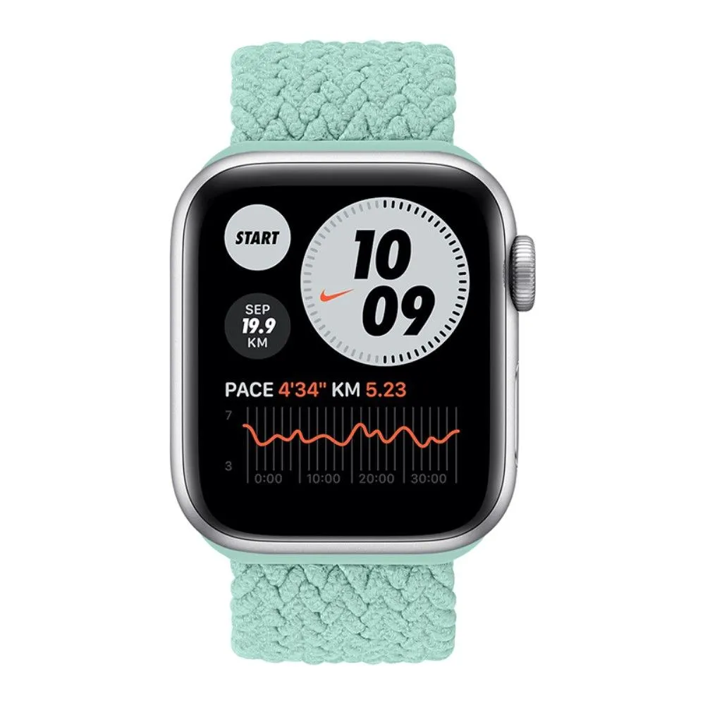 Apple Watch (41mm) elastic watch strap - Mint Green / Size: M