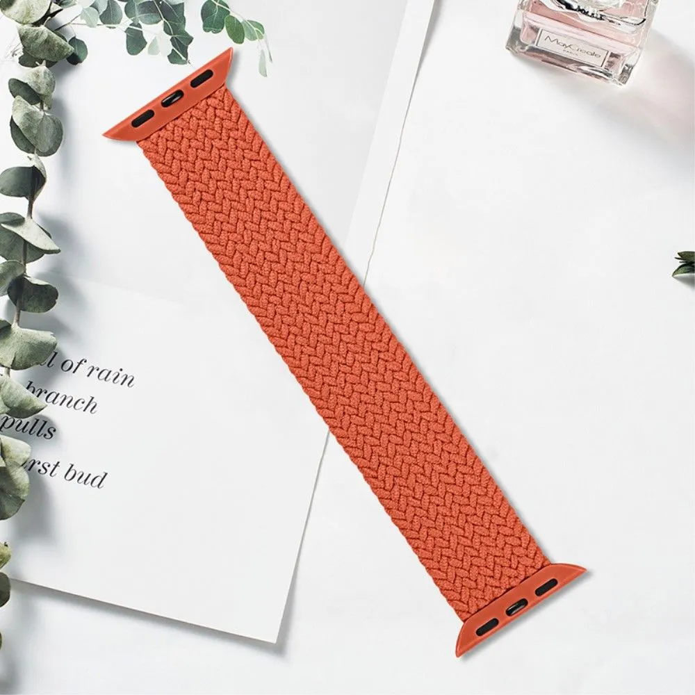 Apple Watch (41mm) elastic watch strap - Orange Red / Size: M