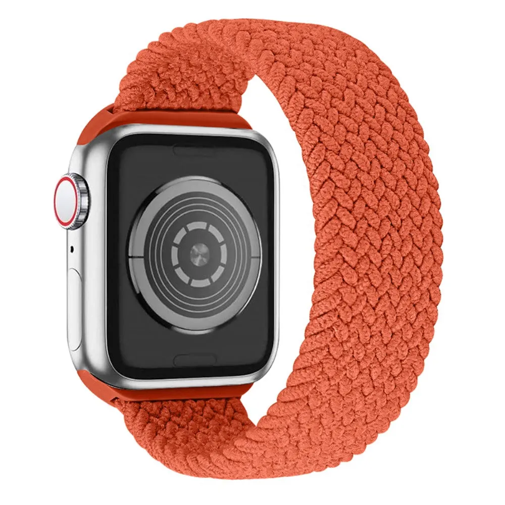 Apple Watch (41mm) elastic watch strap - Orange Red / Size: M