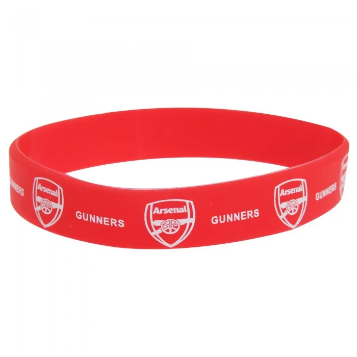 Arsenal FC Official Single Rubber Football Crest Wristband