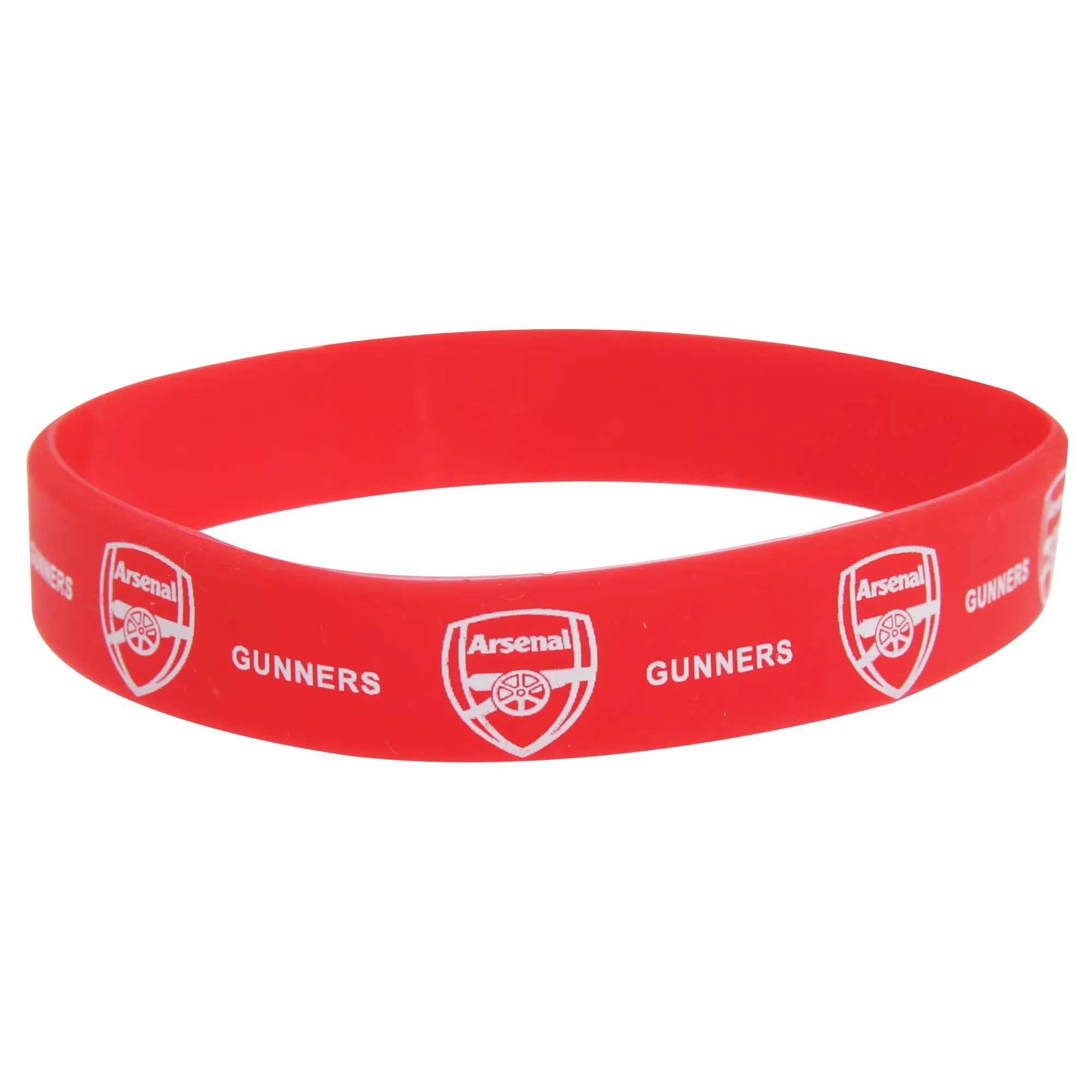 Arsenal FC Official Single Rubber Football Crest Wristband