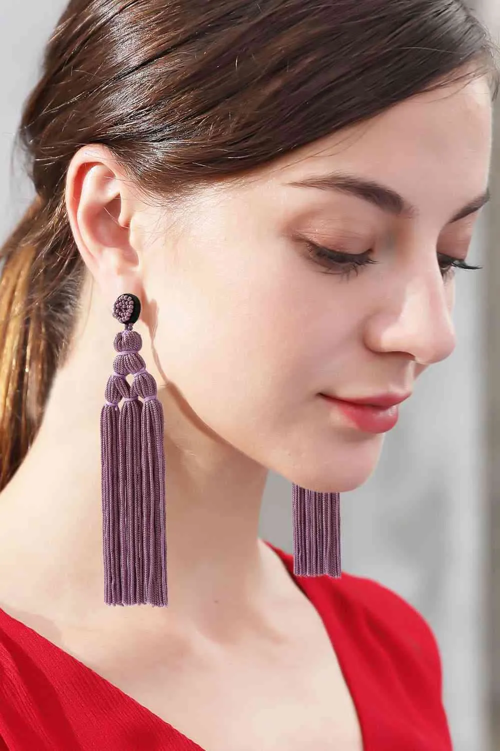 Beaded Tassel Earrings