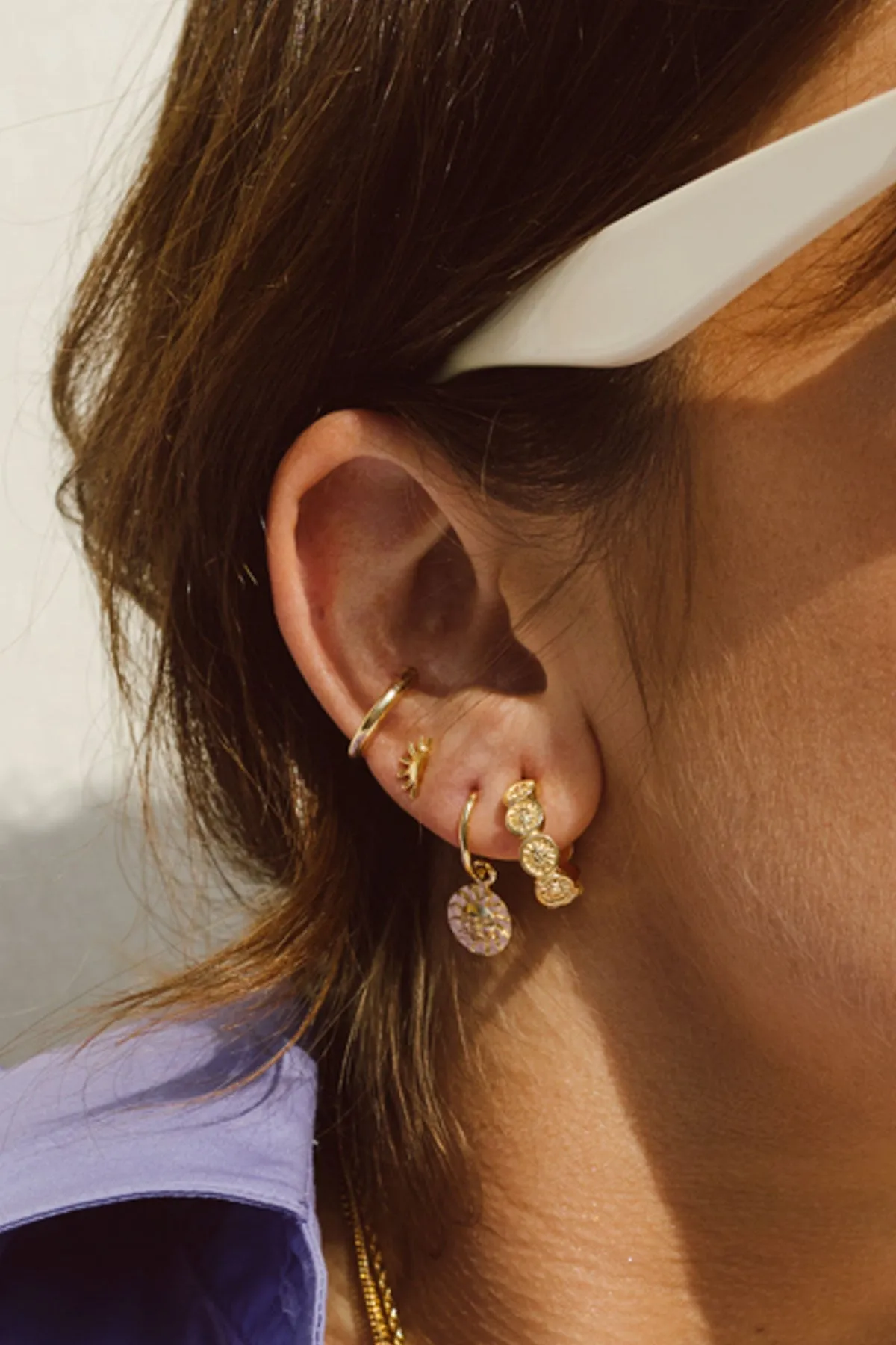 Classic ear cuff gold plated