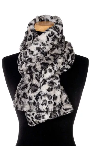 Classic Scarf - Luxury Faux Fur Savannah Cat in Gray