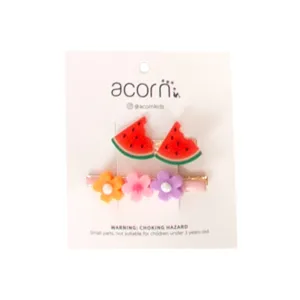 Daisy and Fruit Hair Clip Watermelon