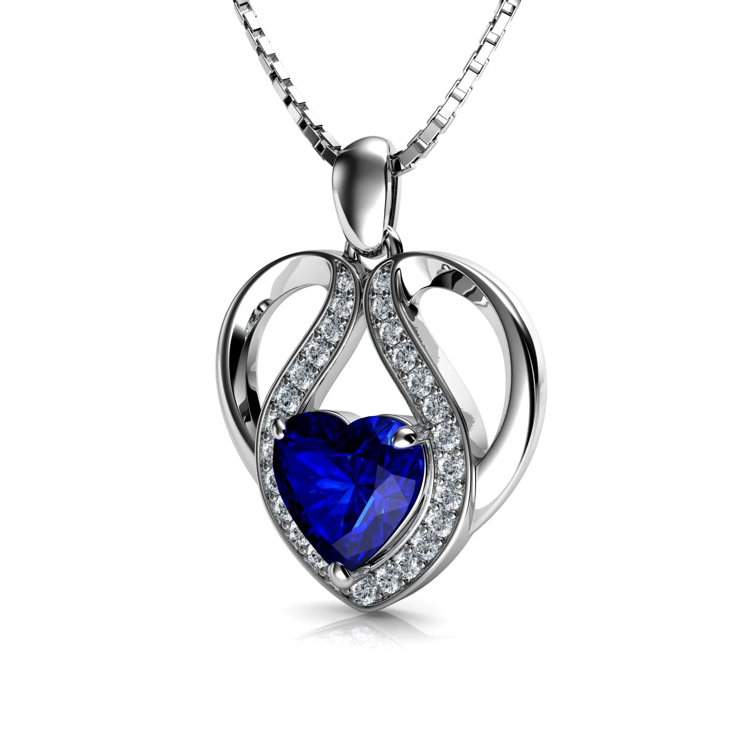 DEPHINI - Cute blue necklace for Women 925 sterling silver pendant