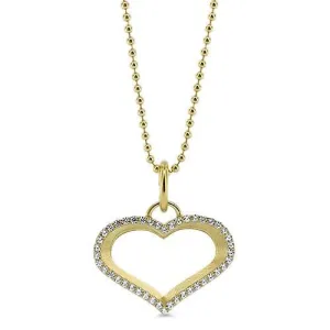 Diamond Outline Heart Necklace