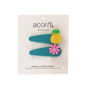 Fruit Hair Clip Teal