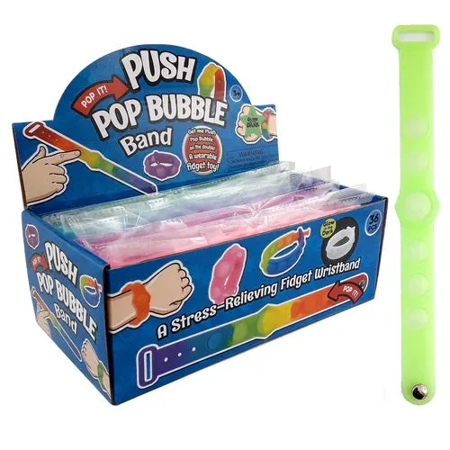 Glow in the Dark Push Pop Bubble Band