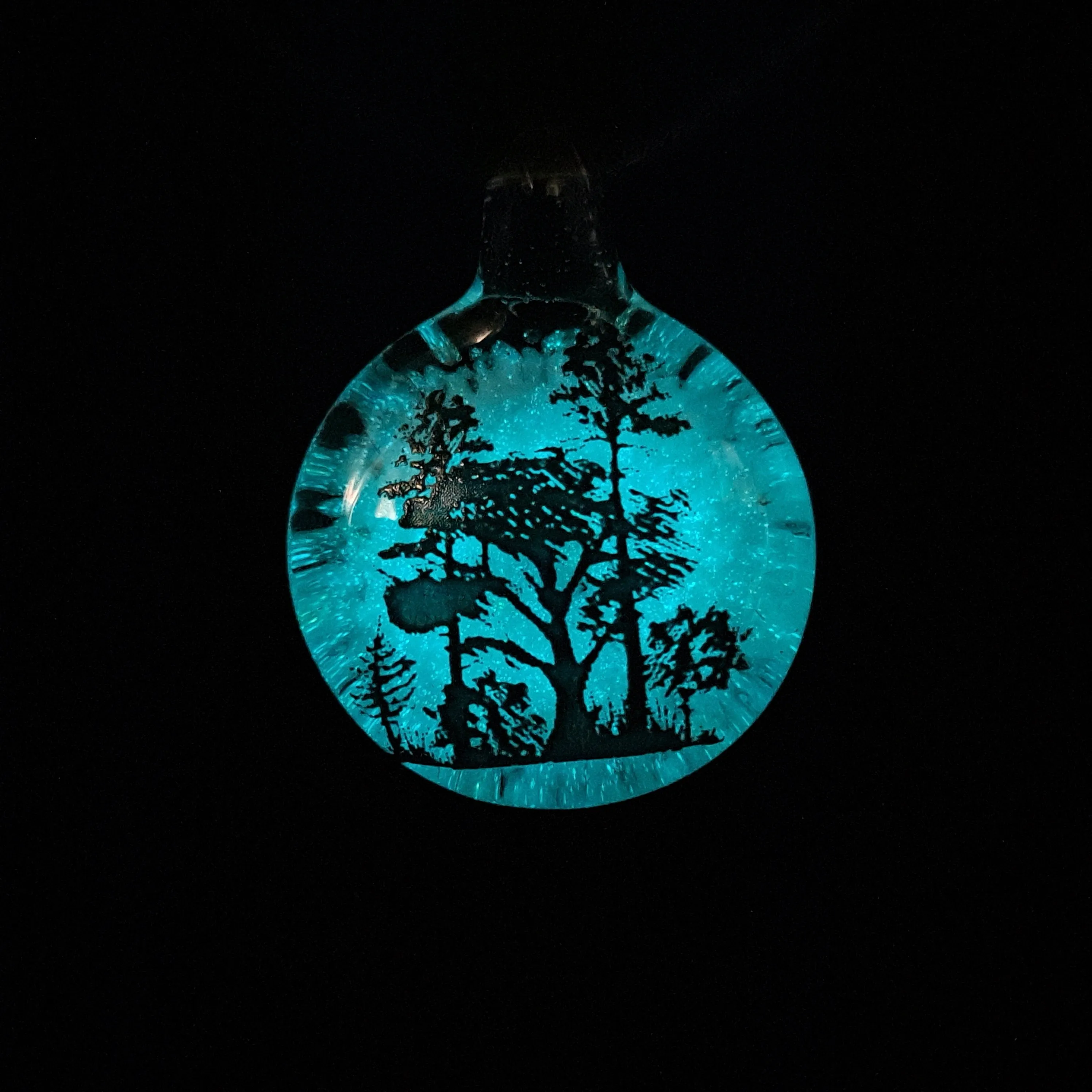 Glow in the Dark Tree Pendants