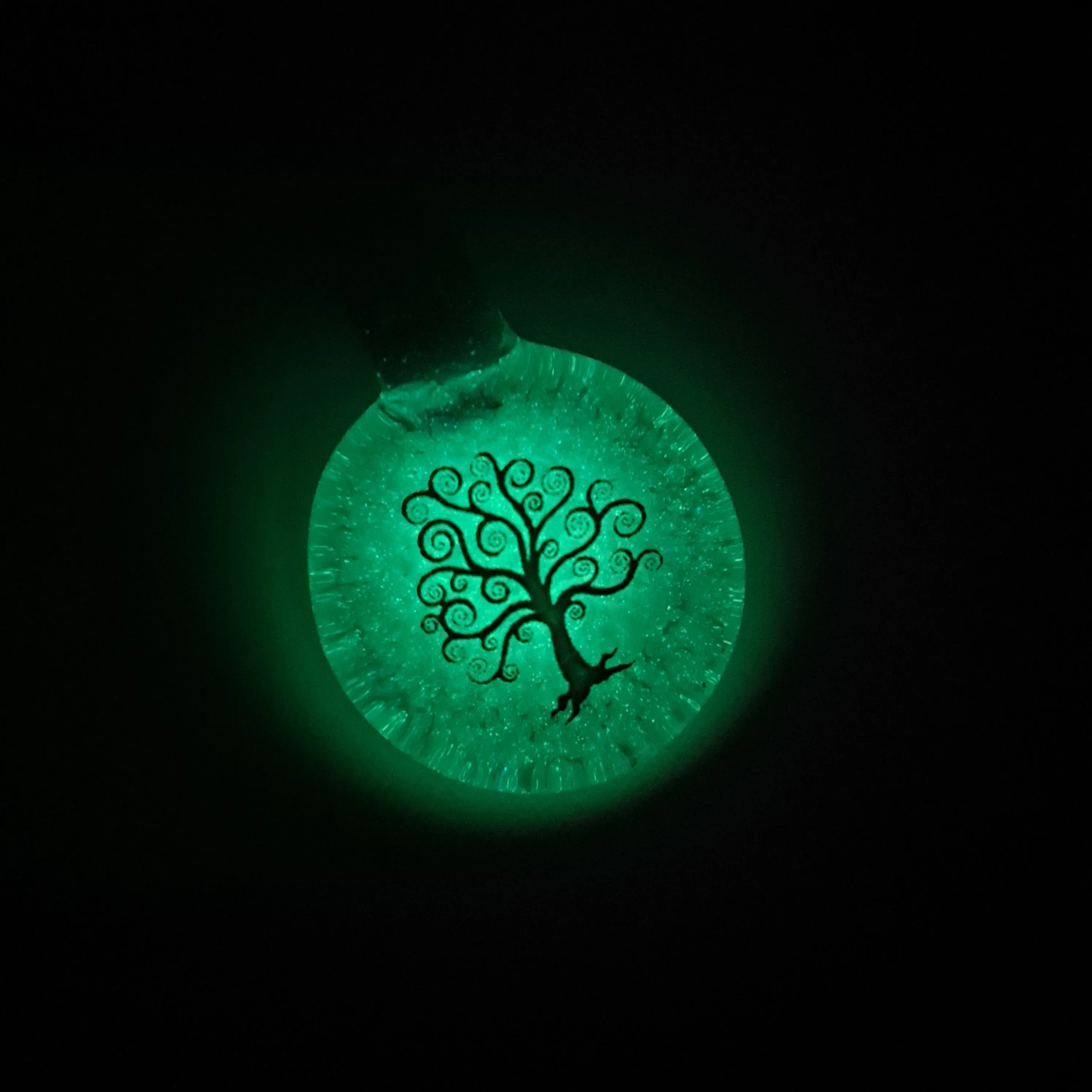 Glow in the Dark Tree Pendants