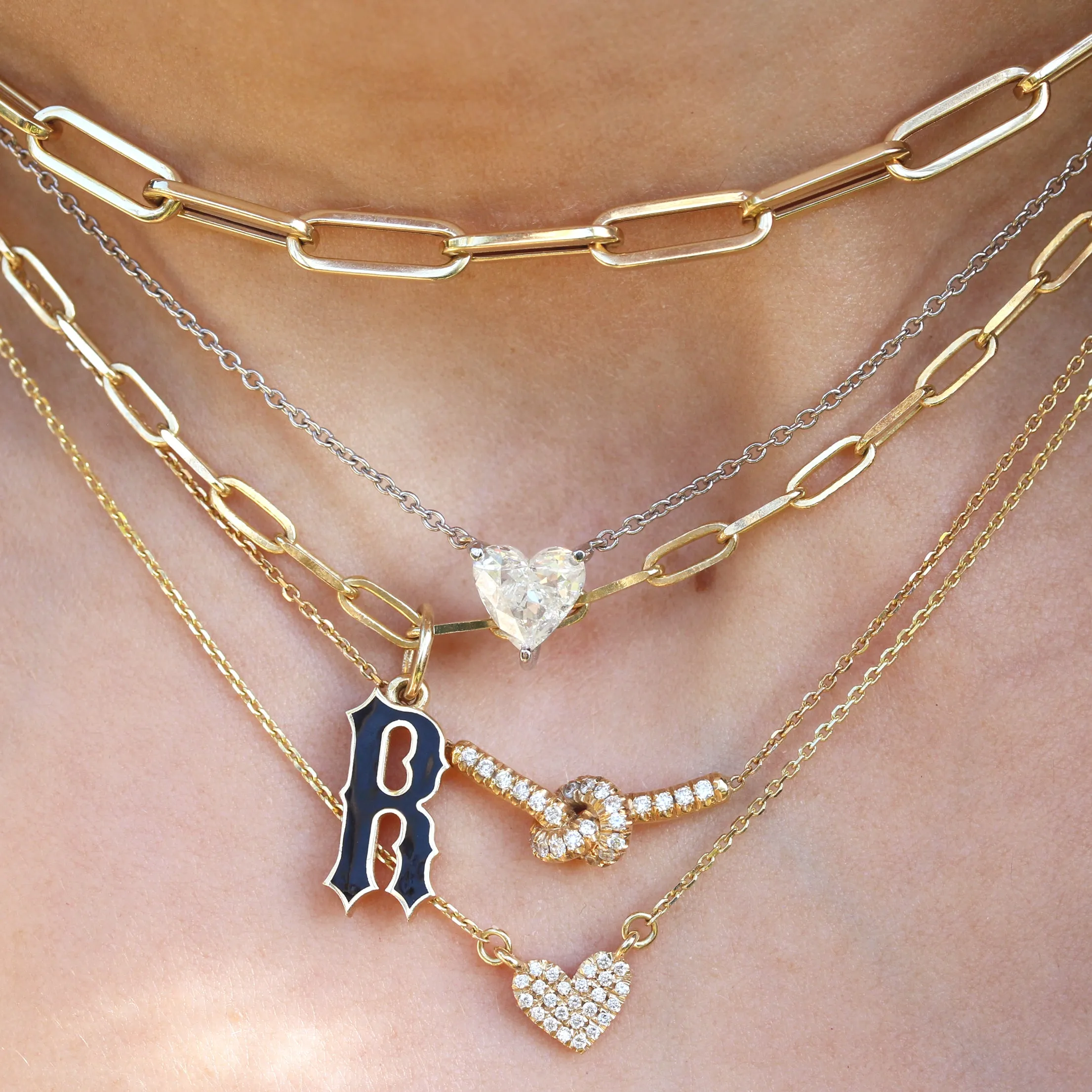 Heart Shape 1.0 carats Diamond Necklace