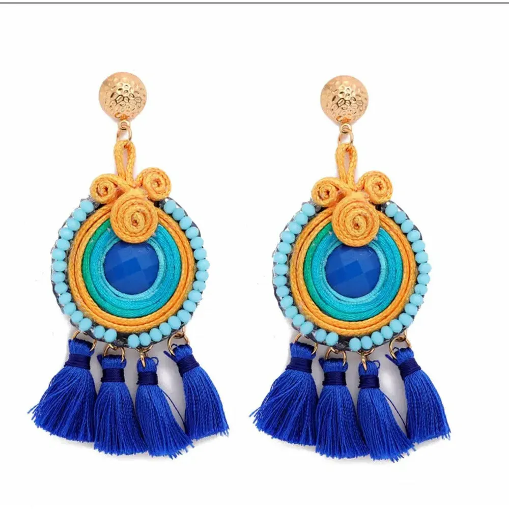 Indy Drop Tassle Earrings