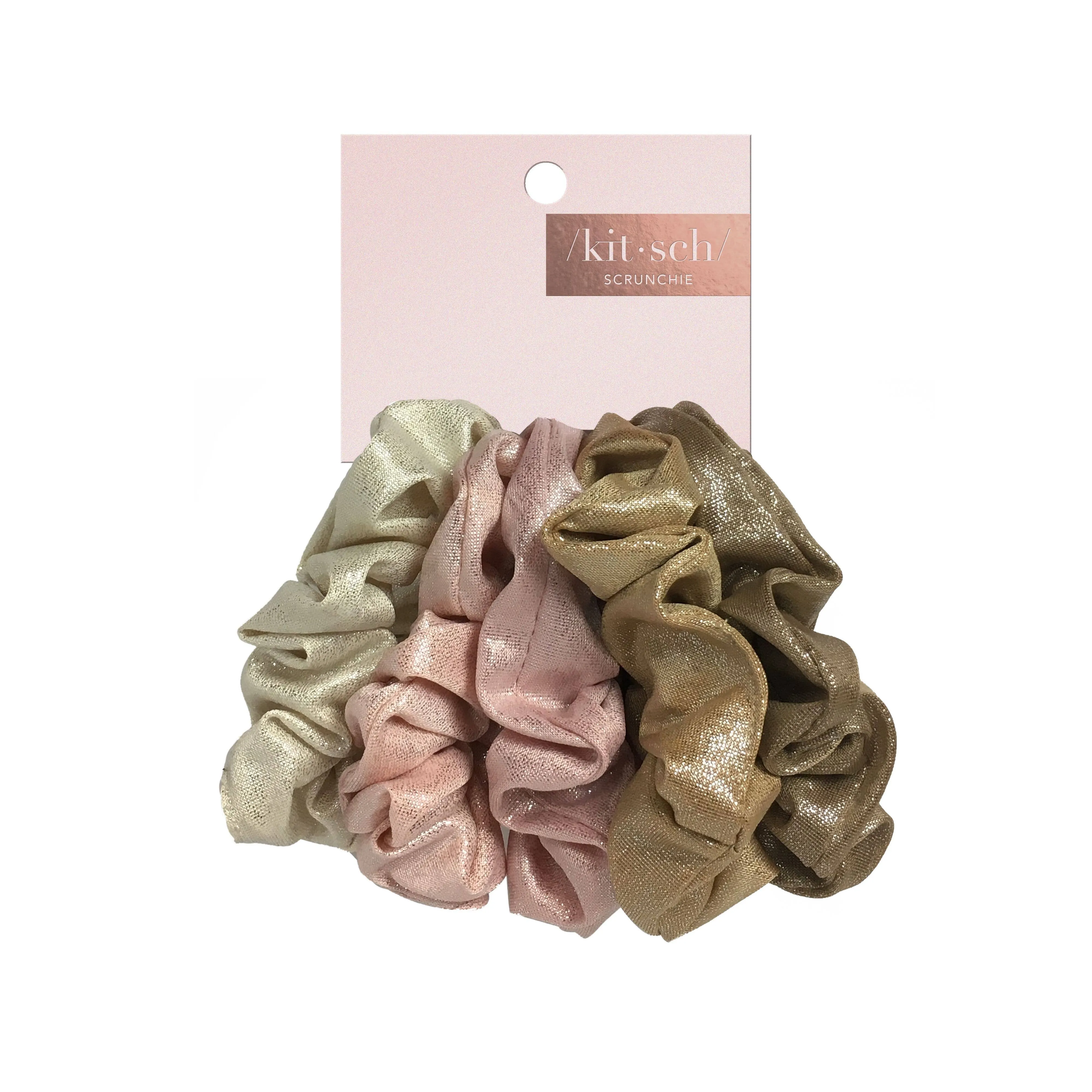 Kitsch Scrunchies Metallic (Blush)