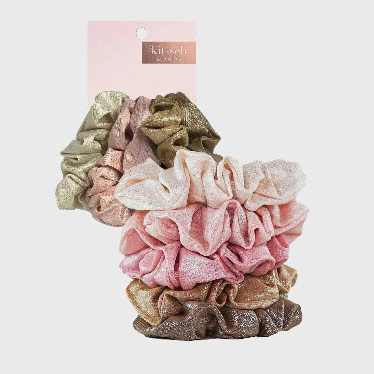 Kitsch Scrunchies Metallic (Blush)