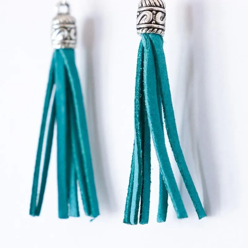 Leather Tassel Earrings