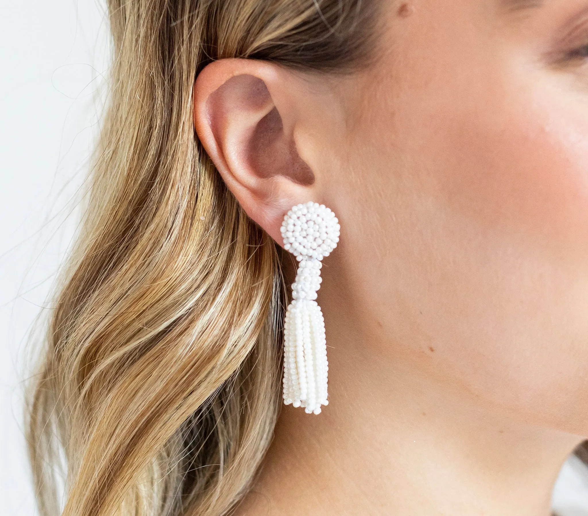 <br>The Petite Finley Earring <br> Cream