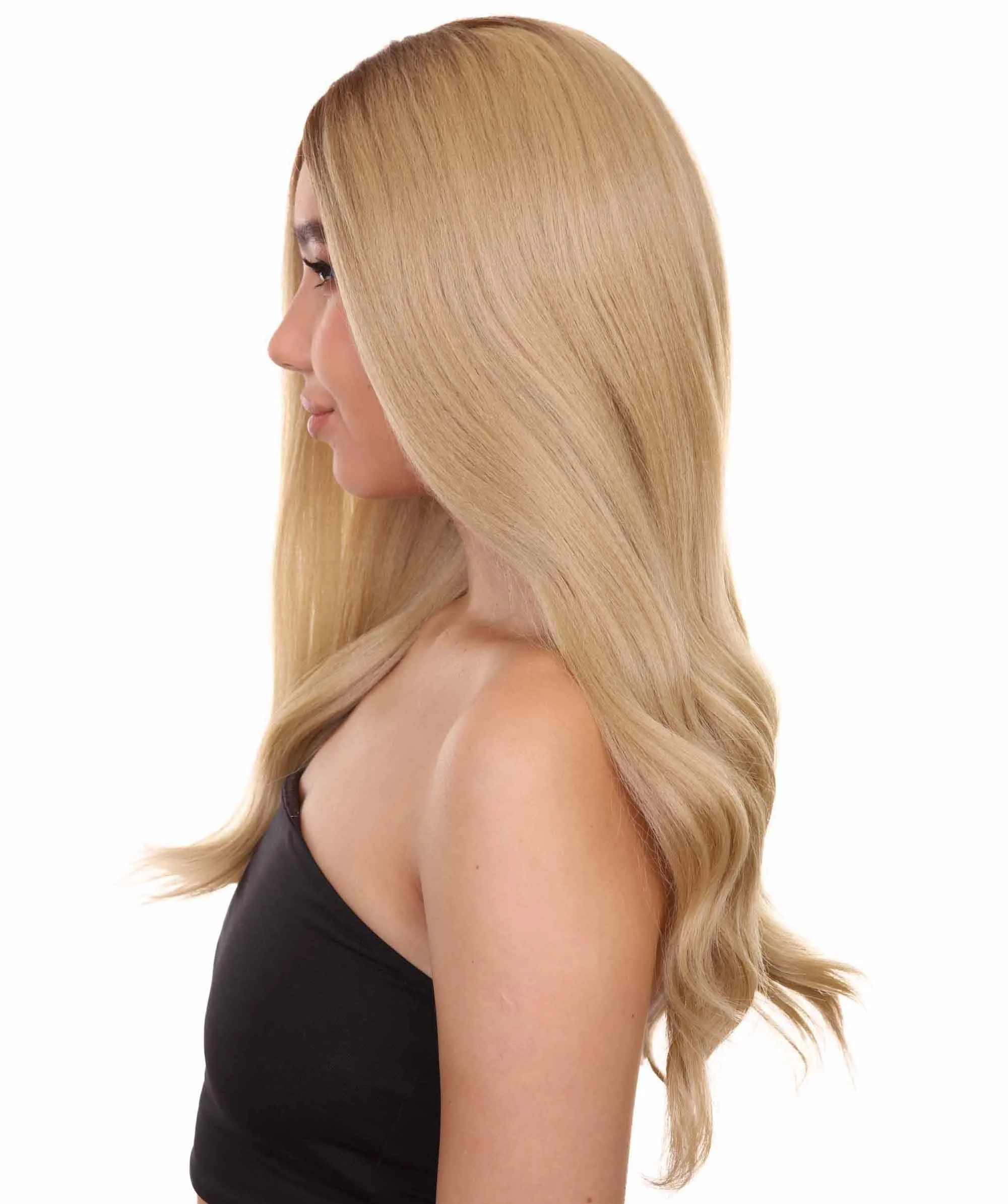 Mary-Kate Women's Long Length Lace Front Wavy Hair With Dark Roots - Adult Fashion Wigs | Nunique | Nunique