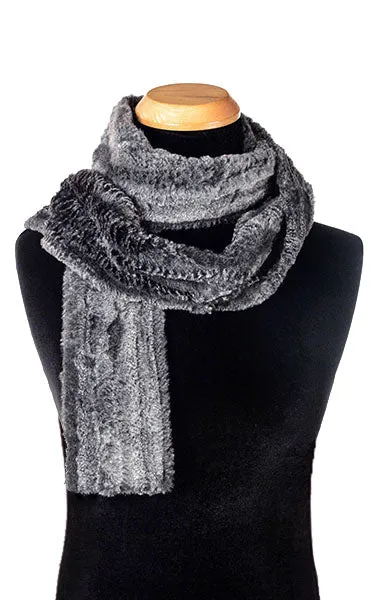 Men's Classic Scarf - Luxury Faux Fur in Rattle N Shake