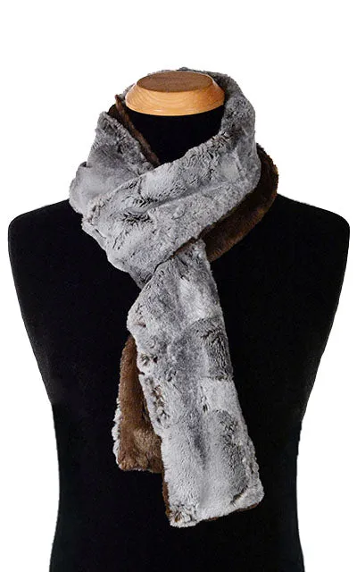 Men's Classic Scarf - Two-Tone, Luxury Faux Fur in Giant's Causeway (Standard Only!)