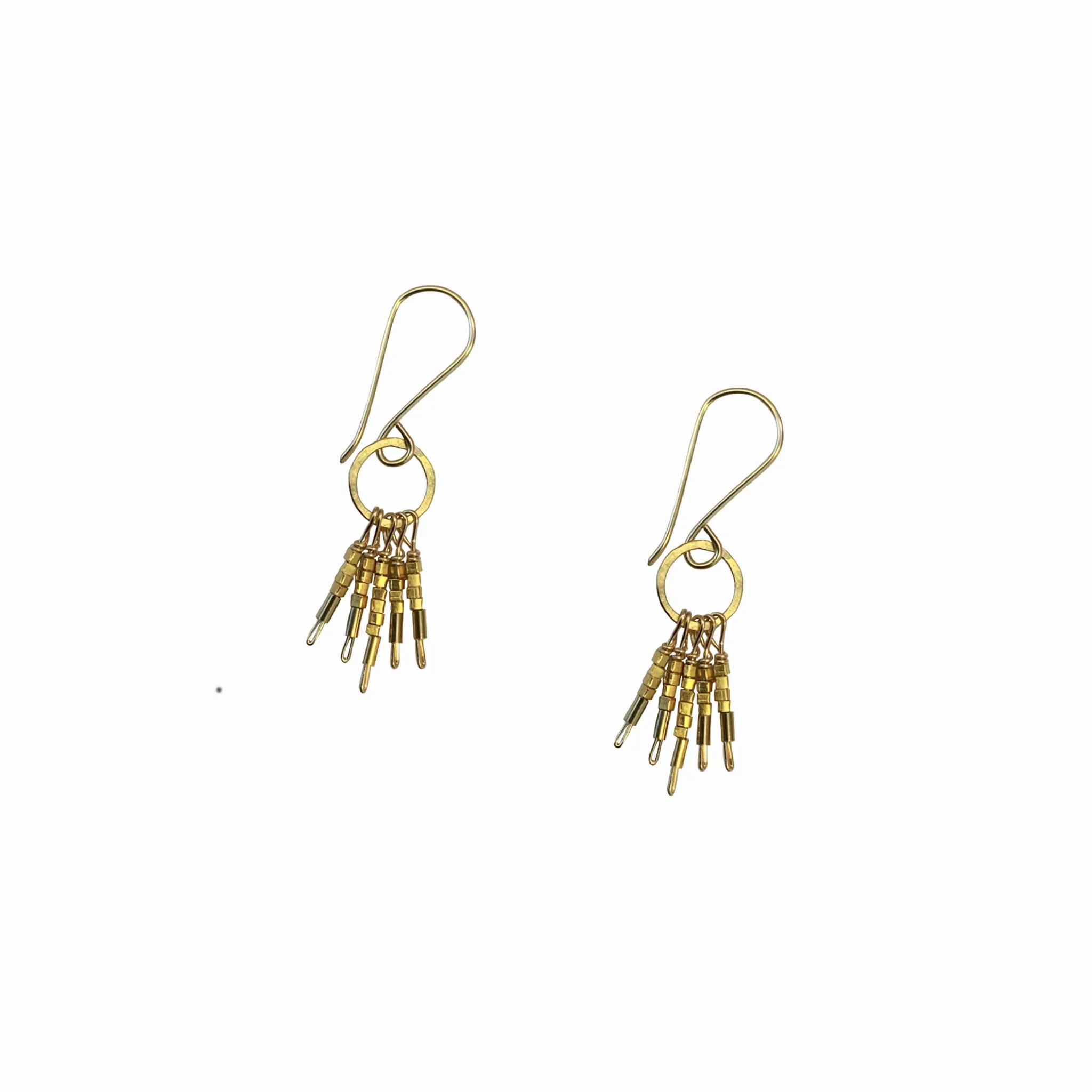 Mini Tassel Beaded Earrings