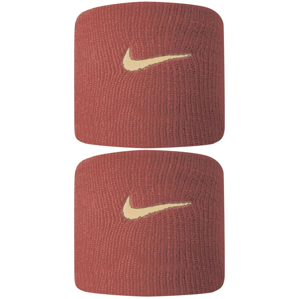 Nike Swoosh Premier DriFit Wristbands - Cedar/Ice Peach