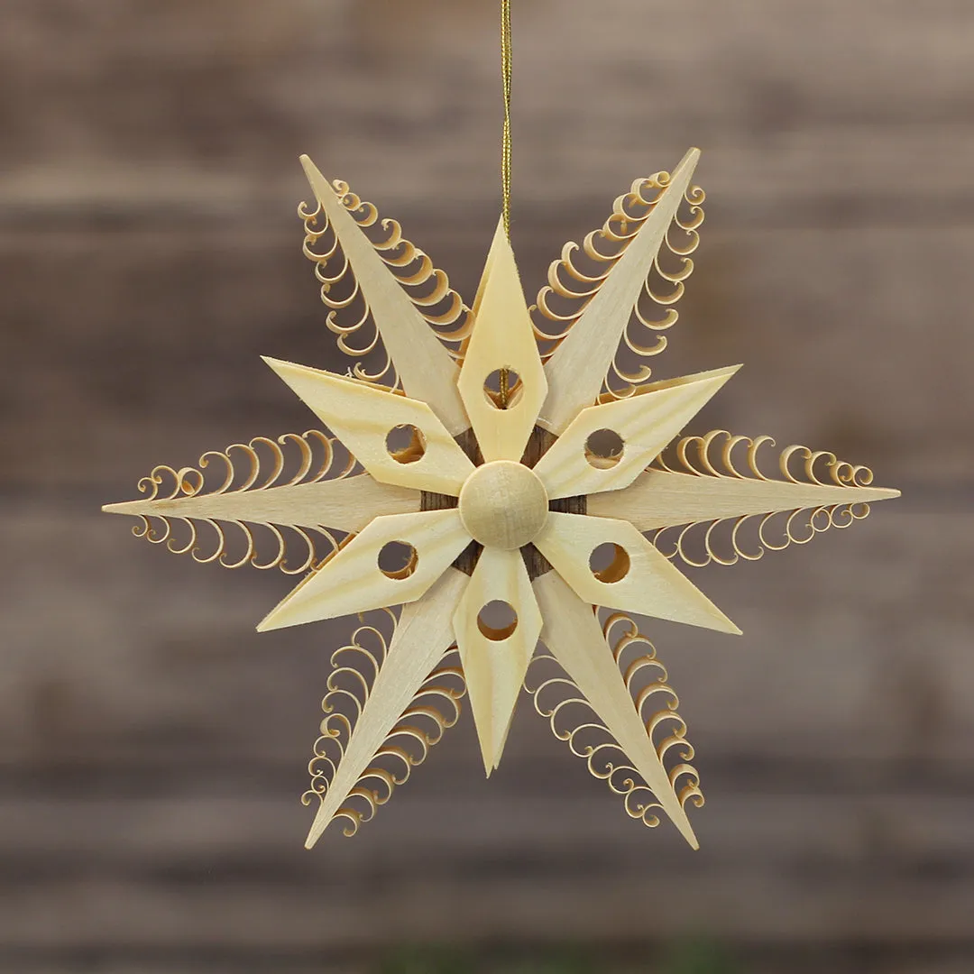 Ornament - 6 Point Star Detail Ornament - 11 cm / 4.3 inch