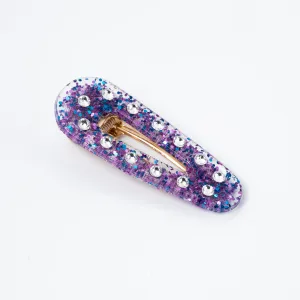 Purple Passion Crystallized Teardrop Hair Clip