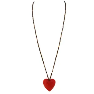 Red Heart Pendant Necklace