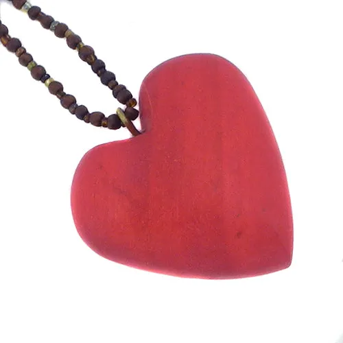 Red Heart Pendant Necklace