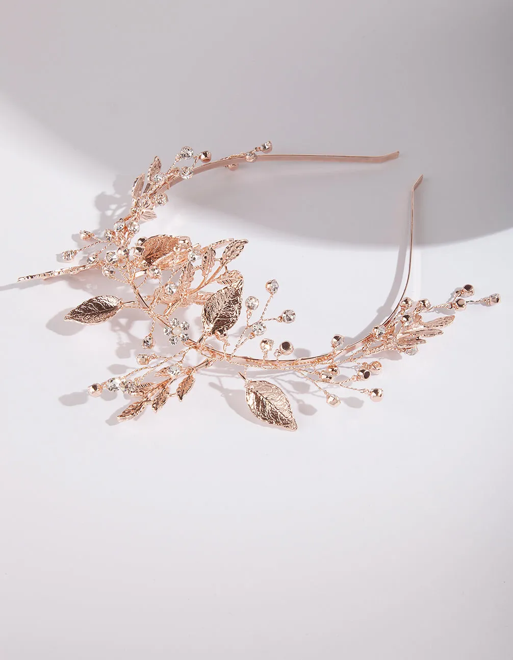 Rose Gold Fine Wire Flora Headband