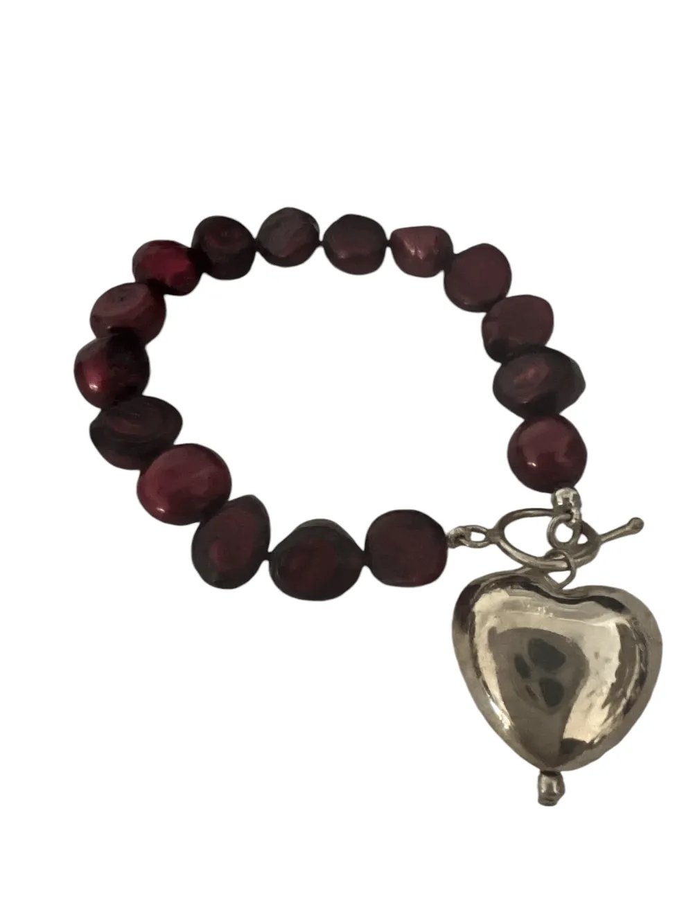 Scarf Gift Pack - Camel Red   Pearl Heart Bracelet