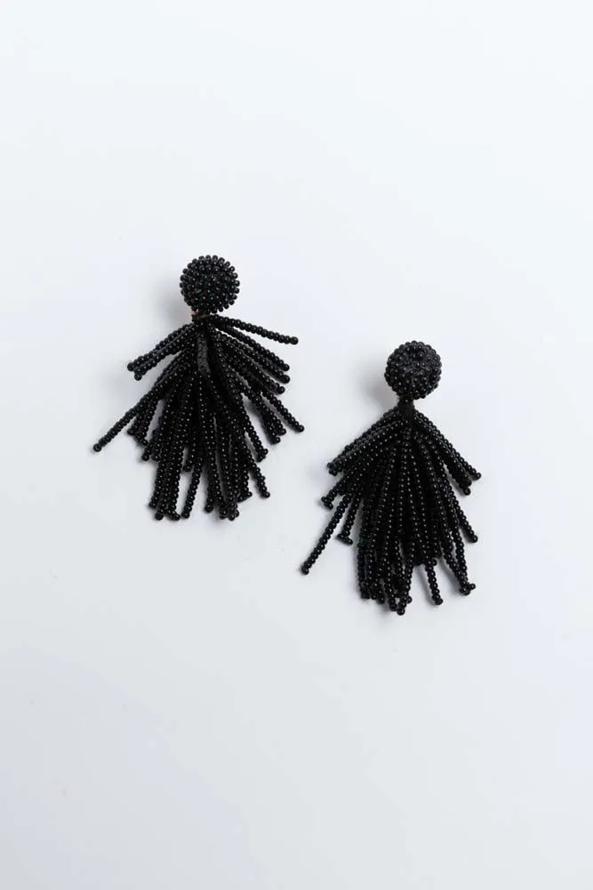 Shania Earrings in Black