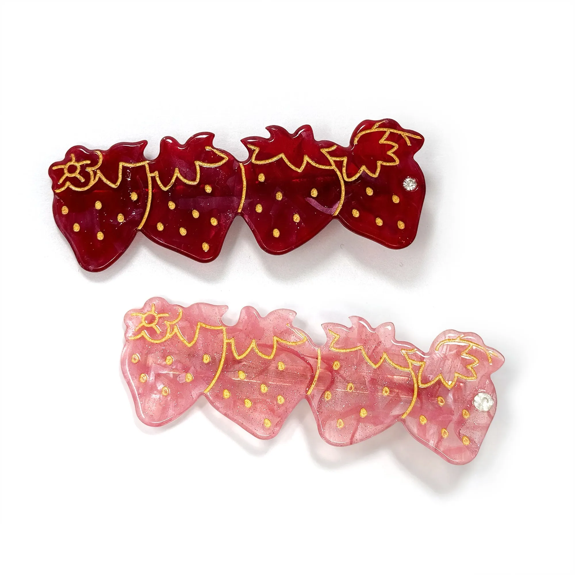 Strawberry 🍓 Hair Clips - Set of 2