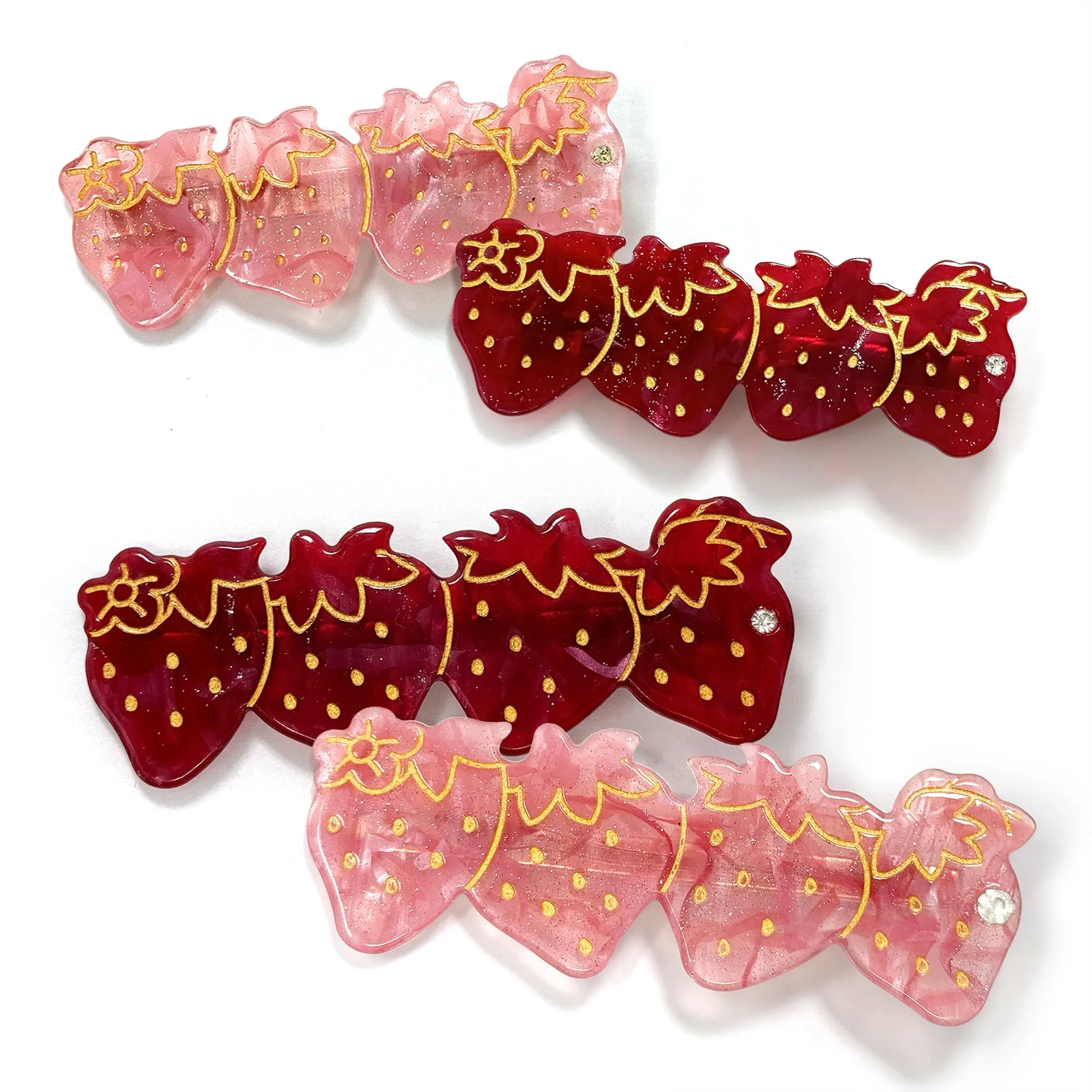 Strawberry 🍓 Hair Clips - Set of 2