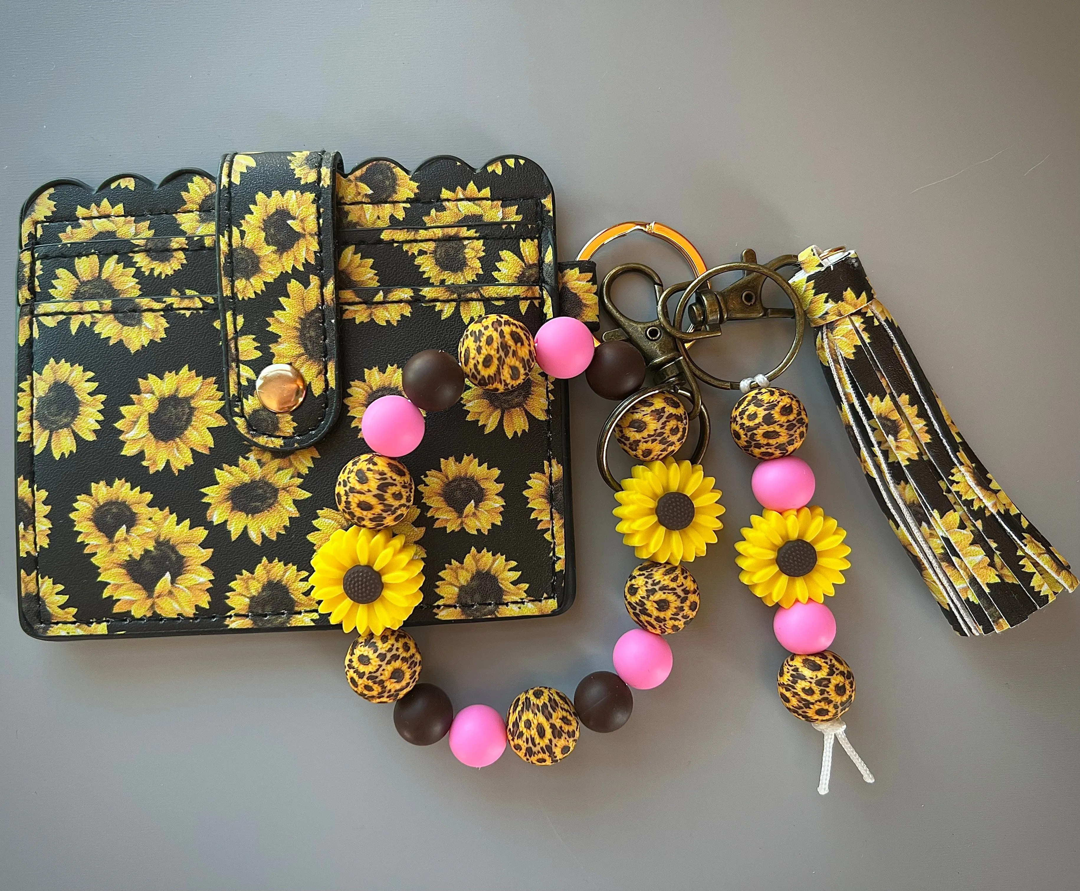 Sunflower Cheetah Wallet Bundle