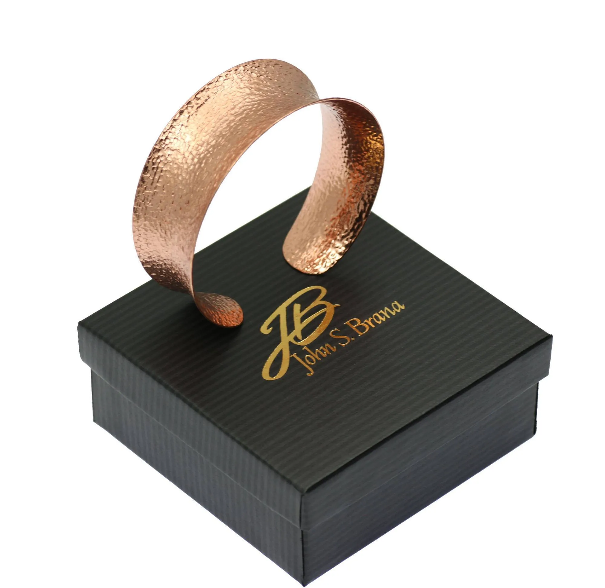 Texturized Copper Bangle Bracelet