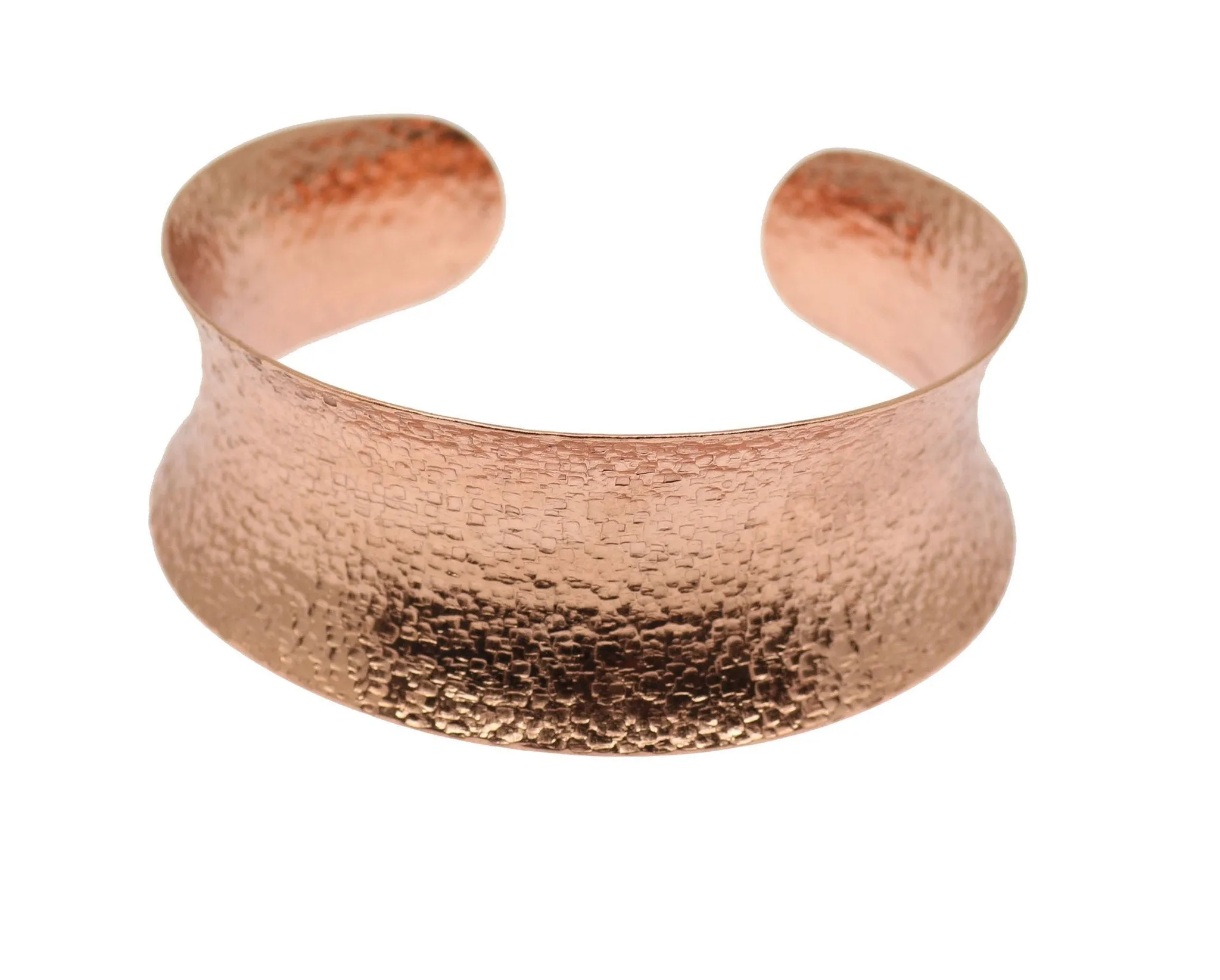 Texturized Copper Bangle Bracelet