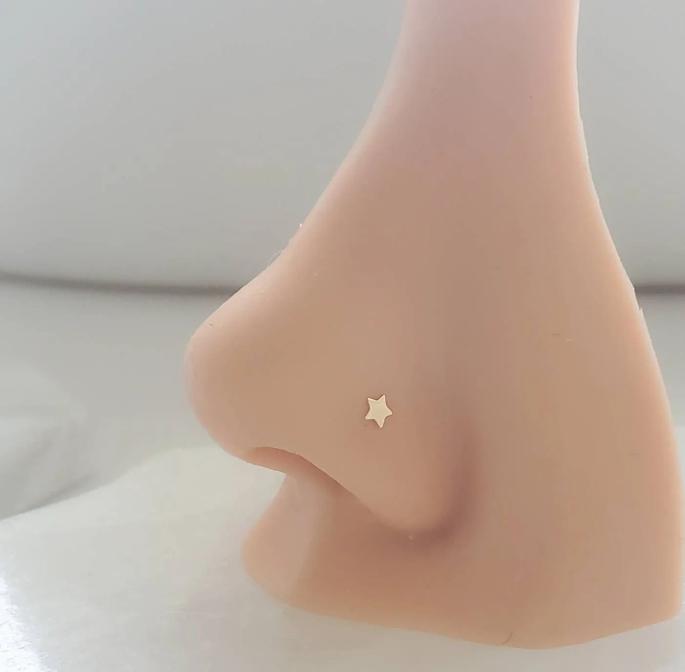 Tiny Star 14K Gold Nose Stud