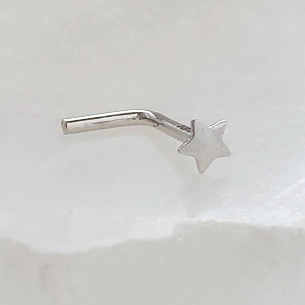 Tiny Star 14K Gold Nose Stud