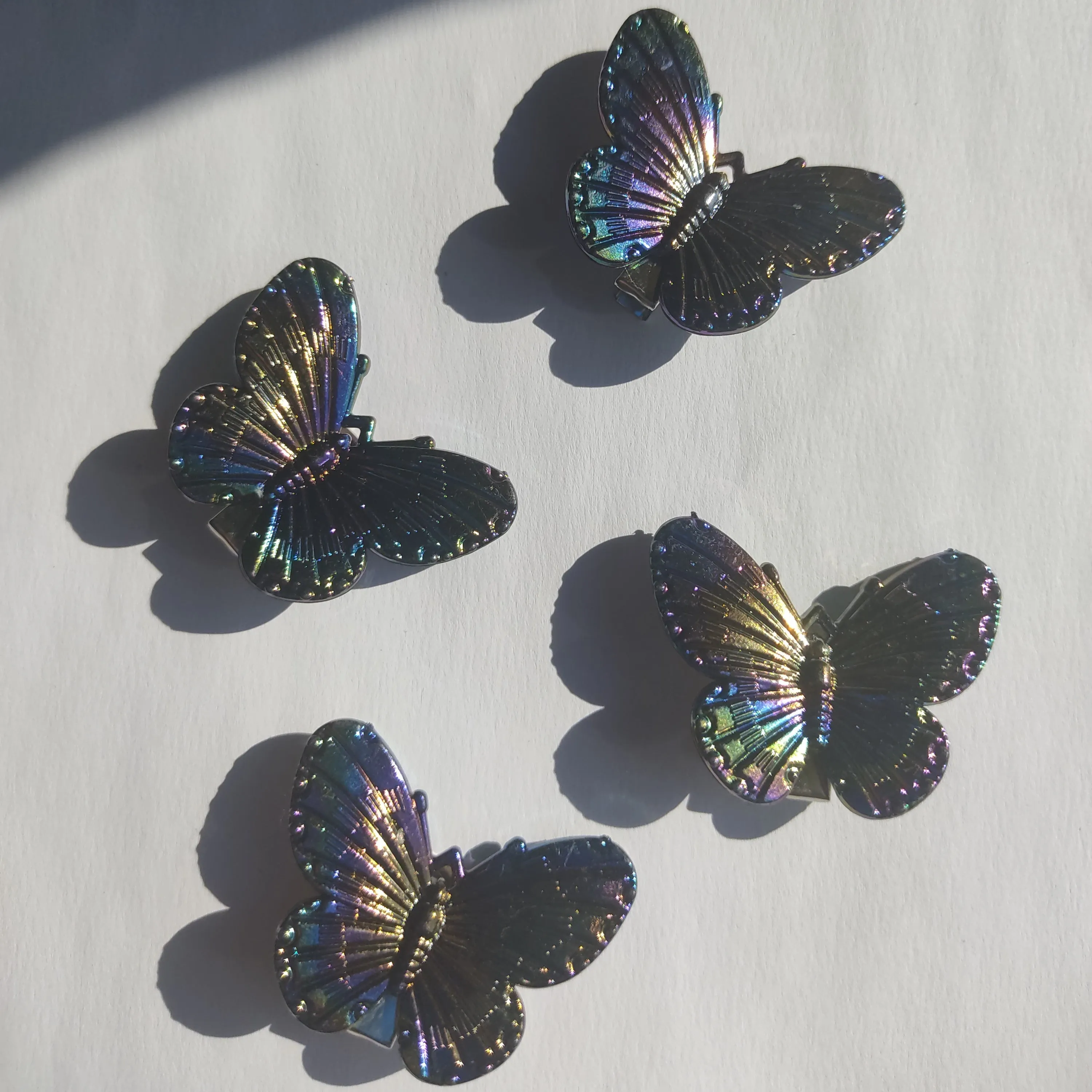 Transparent Butterfly Hair Clips (Pack of 4)